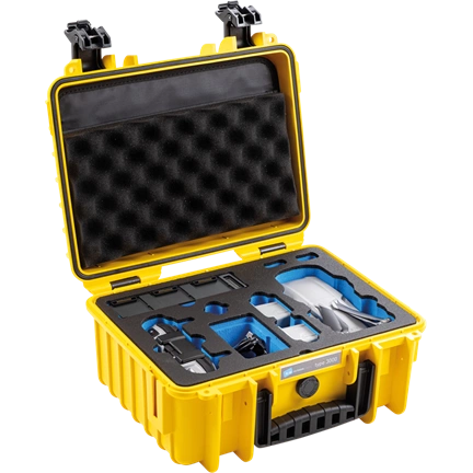 B&W Case type 3000 for DJI Mavic Air 2 / Air 2S yellow