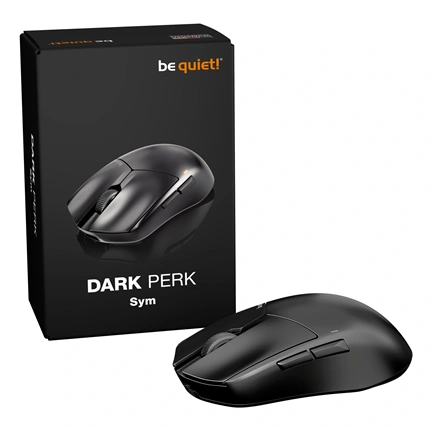 Be Quiet! Dark Perk Sym vezeték nélküli egér játékhoz - szimmetrikus, 110 óra, 32000 dpi