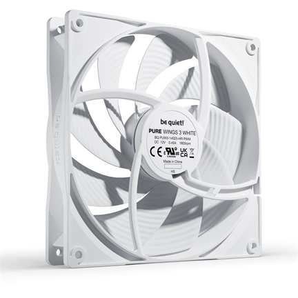 Be Quiet! PURE WINGS 3 140mm PWM High-speed (BL113) - fehér