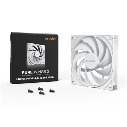 Be Quiet! PURE WINGS 3 140mm PWM High-speed (BL113) - fehér