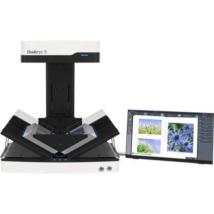 Bookeye 5 V2 Automatic, A2+, 600dpi, V-Book Cradle autom. V-Glass Plate, 21" Touch, FC-Warranty Bookeye 5 V2 Automatic, A2+, 600dpi, V-Book Cradle autom. V-Glass Plate, 21" Touch, FC-Warranty