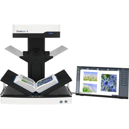 Bookeye 5 V2 Automatic, A2+, 600dpi, V-Book Cradle autom. V-Glass Plate, 21" Touch, FC-Warranty Bookeye 5 V2 Automatic, A2+, 600dpi, V-Book Cradle autom. V-Glass Plate, 21" Touch, FC-Warranty
