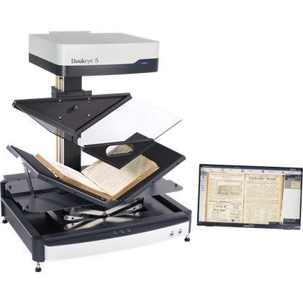 Bookeye 5 V2 Professional Archive, A2+, 600dpi,, V-Book Cradle, 21" Touch, Full Coverage Warranty Bookeye 5 V2 Professional Archive, A2+, 600dpi,, V-Book Cradle, 21" Touch, Full Coverage Warranty