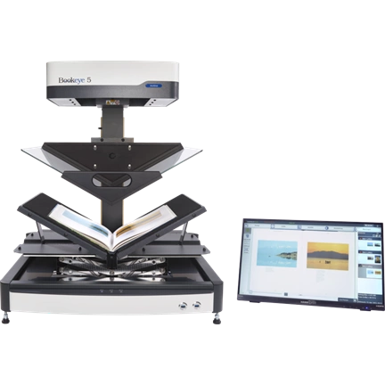 Bookeye 5 V2 Professional Archive, A2+, 600dpi,, V-Book Cradle, 21" Touch, Full Coverage Warranty Bookeye 5 V2 Professional Archive, A2+, 600dpi,, V-Book Cradle, 21" Touch, Full Coverage Warranty