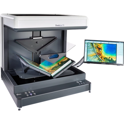 Bookeye 5 V2 Semiautomatic, Color, A2+,600dpi,, V-book cradle, autom. V-glass plate Bookeye 5 V2 Semiautomatic, Color, A2+,600dpi,, V-book cradle, autom. V-glass plate
