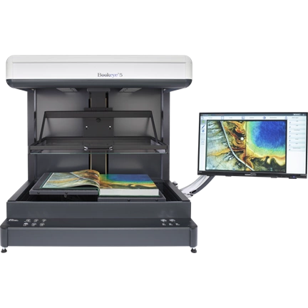 Bookeye 5 V2 Semiautomatic, Color, A2+,600dpi,, V-book cradle, autom. V-glass plate Bookeye 5 V2 Semiautomatic, Color, A2+,600dpi,, V-book cradle, autom. V-glass plate