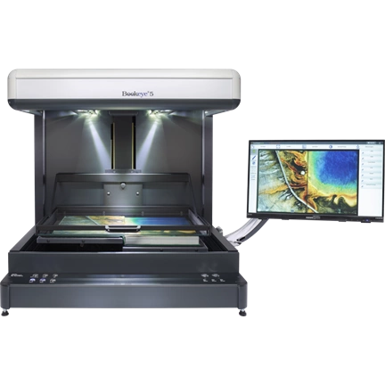 Bookeye 5 V2 Semiautomatic, Color, A2+,600dpi,, V-book cradle, autom. V-glass plate Bookeye 5 V2 Semiautomatic, Color, A2+,600dpi,, V-book cradle, autom. V-glass plate