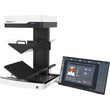 Bookeye 5 V3 Automatic, A3+, 600dpi, V-Book Cradle, autom. V-Glass Plate, 21" Touch, FC-Warranty Bookeye 5 V3 Automatic, A3+, 600dpi, V-Book Cradle, autom. V-Glass Plate, 21" Touch, FC-Warranty