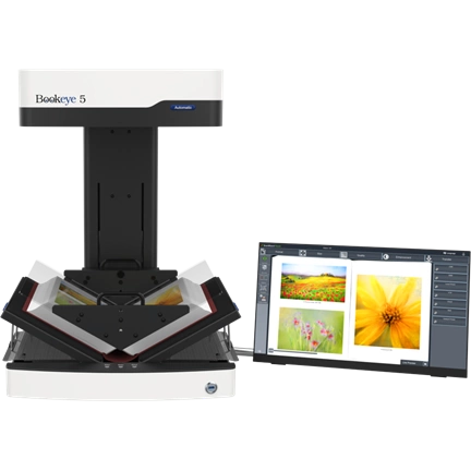 Bookeye 5 V3 Automatic, A3+, 600dpi, V-Book Cradle, autom. V-Glass Plate, 21" Touch, FC-Warranty Bookeye 5 V3 Automatic, A3+, 600dpi, V-Book Cradle, autom. V-Glass Plate, 21" Touch, FC-Warranty