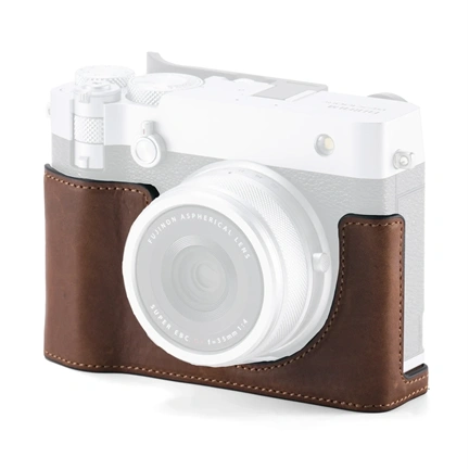 Bőr kameratáska Fujifilm GFX100RF-hez - Barna