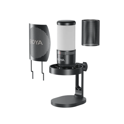 Boya BOYA K3 USB podcast, streamer, Gamer RGB mikrofon