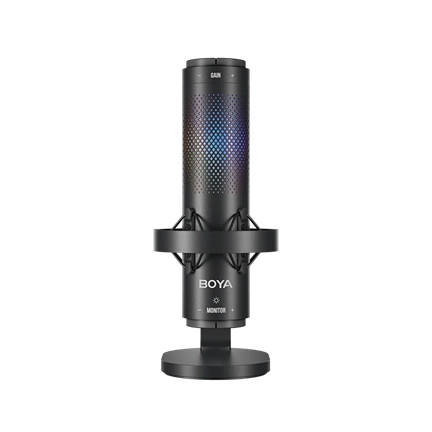 Boya BOYA K9 USB podcast, streamer, Gamer RGB mikrofon
