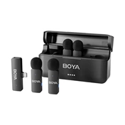 Boya BY-V4U - 2,4 GHz-es, négycsatornás vezeték nélküli mikrofon USB-C csatlakozóval Boya BY-V4U - 2,4 GHz-es, négycsatornás vezeték nélküli mikrofon USB-C csatlakozóval