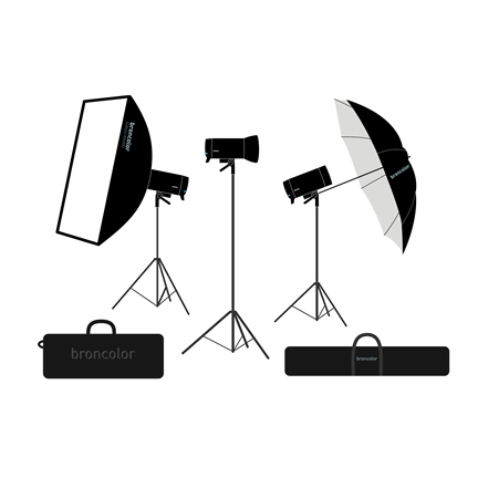 Broncolor - Pro kit - 3 Stelos 800 L
