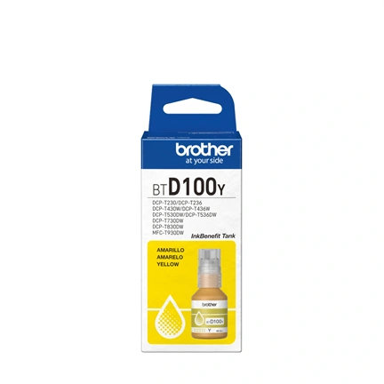 Brother BTD100Y tintapatron - 5000 oldal, sárga