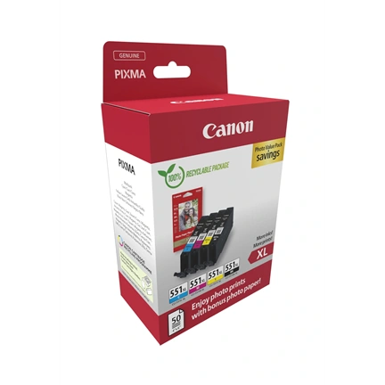 CANON CLI-551XL C/M/Y/BK Photo Pack