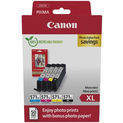 CANON CLI-571XL C/M/Y/BK Photo Pack