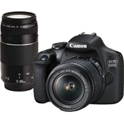CANON EOS 2000D + 18-55 IS II + 75-300 DC III Black Kit CANON EOS 2000D + 18-55 IS II + 75-300 DC III Black Kit