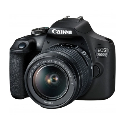 CANON EOS 2000D + EF-S 18-55mm f/4-5.6 IS STM + EF 75-300 f/4-5.6 III kit fekete