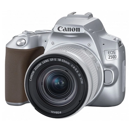 CANON EOS 250D + EF-S 18-55mm f/4-5.6 IS STM kit ezüst CANON EOS 250D + EF-S 18-55mm f/4-5.6 IS STM kit ezüst