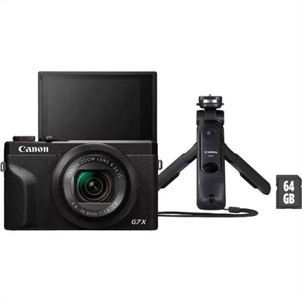 CANON PowerShot G7X Mark III fekete digitális fényképezőgép Vlogger Kit - átmenetileg hosszú szállítási idő! CANON PowerShot G7X Mark III fekete digitális fényképezőgép Vlogger Kit - átmenetileg hosszú szállítási idő!