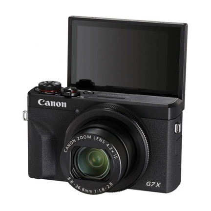 CANON PowerShot G7X Mark III fekete vlogger kit