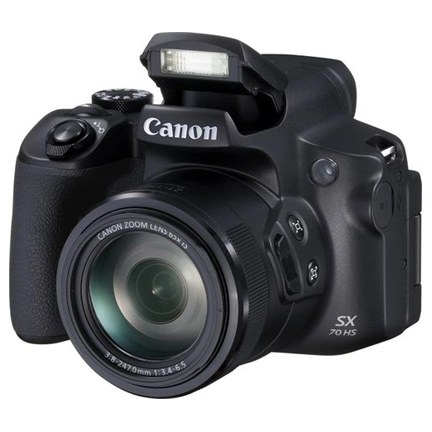 CANON PowerShot SX70 HS fekete digitális fényképezőgép
