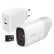 Canon PowerShot Zoom fehér digitális fényképezőgép Essential Kit Canon PowerShot Zoom fehér digitális fényképezőgép Essential Kit