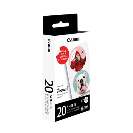 CANON Zoemini ZINK ZP-2030-2C-20 fotópapír (20db-os)