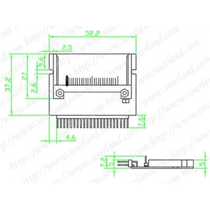 CARD READER DELOCK IDE 44 pin male to Compact Flash