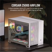 CORSAIR 2500D Airflow Tempered Glass White