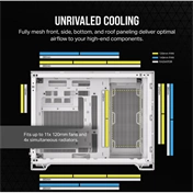 CORSAIR 2500D Airflow Tempered Glass White