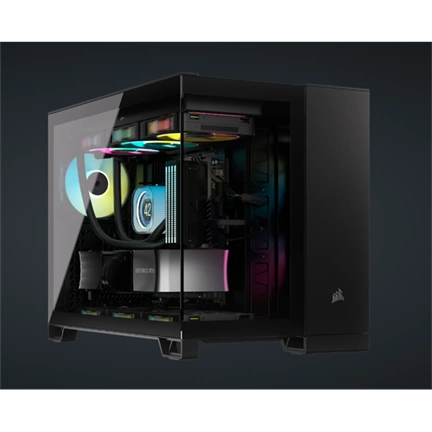 CORSAIR 2500X Tempered Glass Black