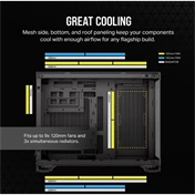 CORSAIR 2500X Tempered Glass Black