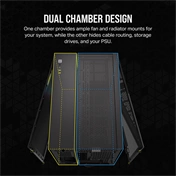 CORSAIR 2500X Tempered Glass Black RGB iCue