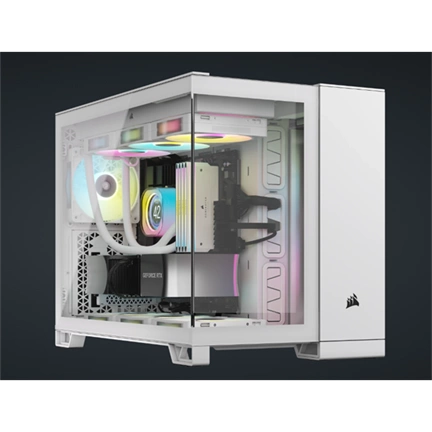 CORSAIR 2500X Tempered Glass White