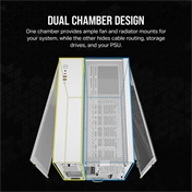 CORSAIR 2500X Tempered Glass White RGB iCue