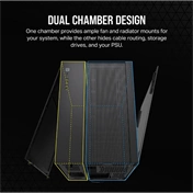 CORSAIR 6500D Tempered Glass Dual-Chamber - Black