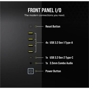 CORSAIR 6500D Tempered Glass Dual-Chamber - Black