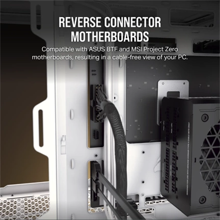 CORSAIR 6500D Tempered Glass Dual-Chamber - White