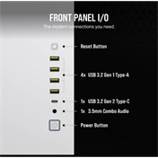 CORSAIR 6500D Tempered Glass Dual-Chamber - White