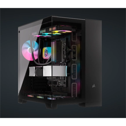 CORSAIR 6500X Tempered Glass Dual-Chamber - Black