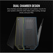 CORSAIR 6500X Tempered Glass Dual-Chamber - Black