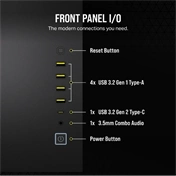 CORSAIR 6500X Tempered Glass Dual-Chamber - Black