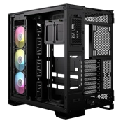 CORSAIR 6500X Tempered Glass Dual-Chamber - Black RGB iCue