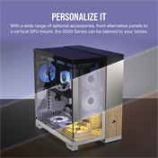 CORSAIR 6500X Tempered Glass Dual-Chamber - Black RGB iCue