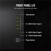 CORSAIR 6500X Tempered Glass Dual-Chamber - Black RGB iCue