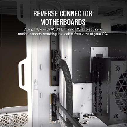 CORSAIR 6500X Tempered Glass Dual-Chamber - White