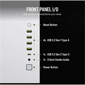 CORSAIR 6500X Tempered Glass Dual-Chamber - White