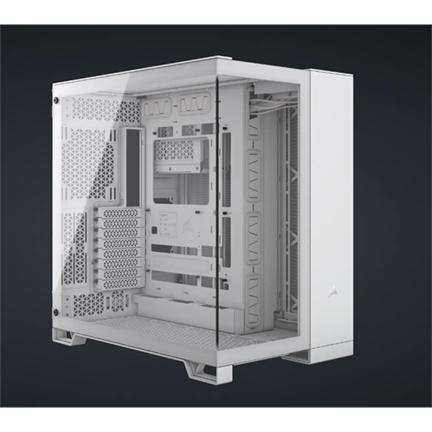 CORSAIR 6500X Tempered Glass Dual-Chamber - White